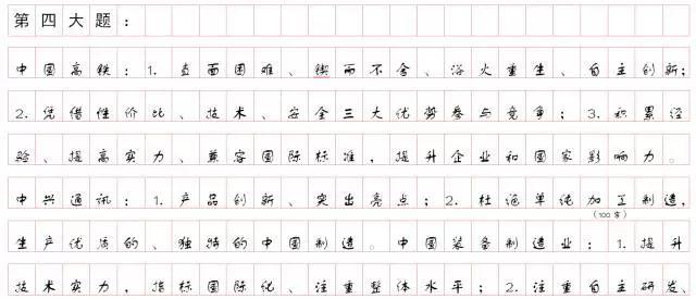 2020國家公務員考試：申論作答格式