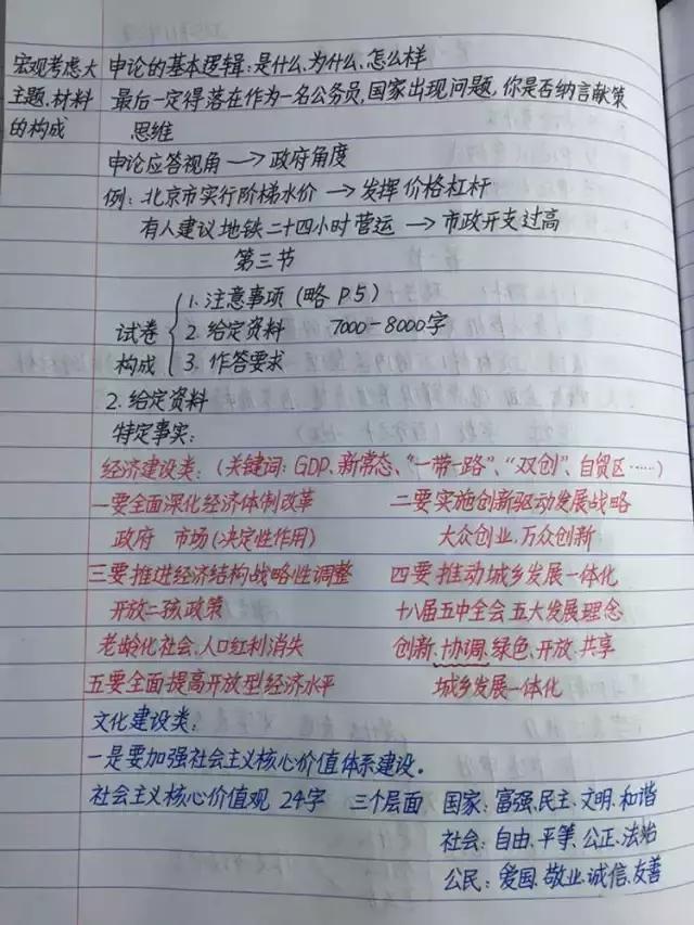 行測(cè)80分，申論70分，公考牛人筆記分享！